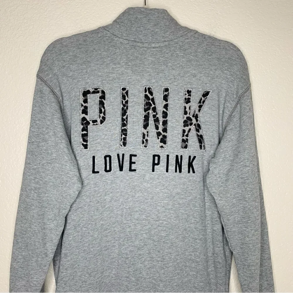 PINK Victoria’s Secret Half Zip Pullover Sweater Sweatshirt